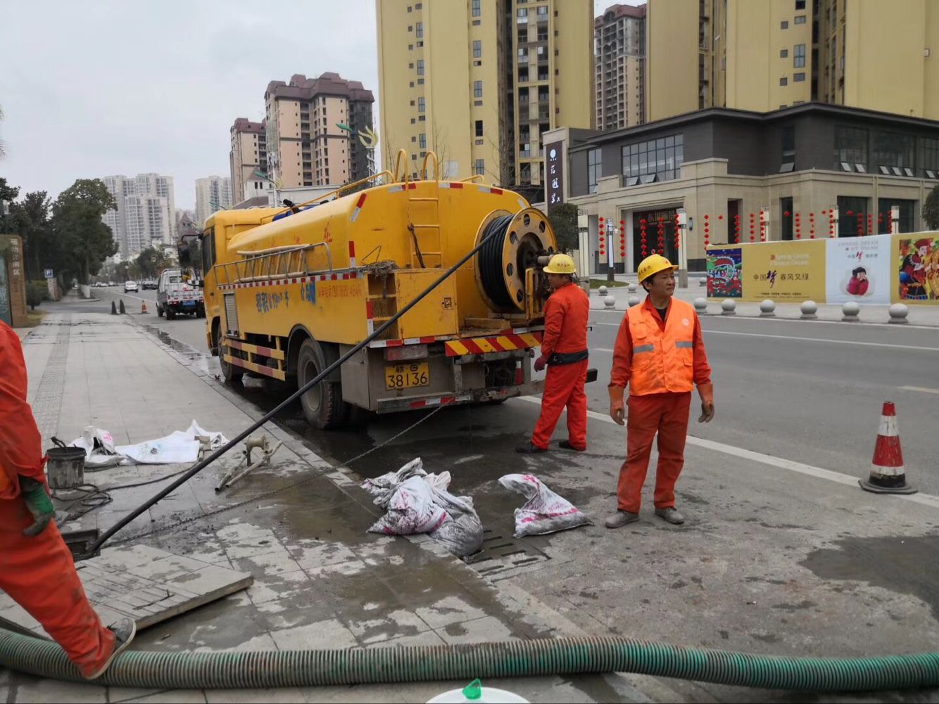 东山排污管道清淤-管道清洗